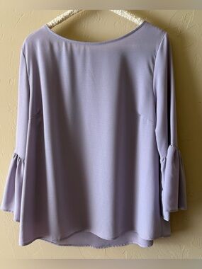 eesome Lilac Bell Sleeve Blouse